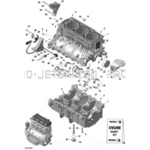 01- Crankcase - 300 pour Seadoo 2016 RXP, 2016