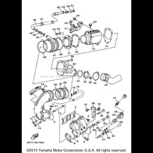 EXHAUST 1 pour Yamaha 1997 WaveRunner WAVE RUNNER GP 760 (GP760V) 1997