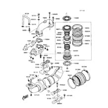 Muffler(s) pour Kawasaki 1989 TS