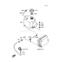 Oil Tank pour Kawasaki 1989 TS