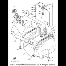 FUEL TANK pour Yamaha 1997 WaveRunner WAVE RUNNER GP760 - GP760V - 1997