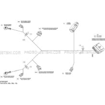 10- Electrical Harness - Steering Harness - 278003265 (Refer to Electrical System for Model) pour Seadoo 2016 RXT, 2016