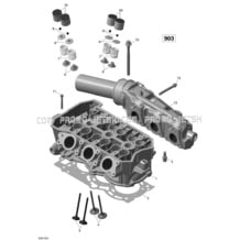 01- Cylinder Head - 900-900 HO ACE pour Seadoo 2016 SPARK, 2016