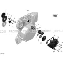 01- Engine Cooling - 900-900 HO ACE pour Sea-Doo 2016 SPARK, 2016
