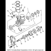 CRANKSHAFT - PISTON pour Yamaha 1990 WaveRunner WAVE RUNNER - WR500D - 1990