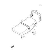 Seat pour Kawasaki 1989 TS