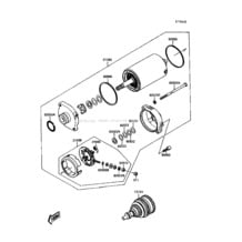 Starter Motor pour Kawasaki 1989 TS