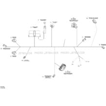 10- Electrical Harness - Main Harness - 278003336 (Refer to Electrical System for Model) pour Sea-Doo 2016 Wake, 2016