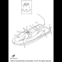 IMPORTANT LABELS pour Yamaha 1997 WaveRunner WAVE RUNNER GP760 - GP760V - 1997