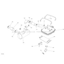 01- Exhaust System - 900HO ACE pour Seadoo 2017 GTI-GTR-GTS, 2017