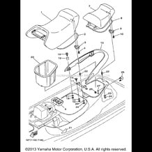 SEAT UNDER LOCKER pour Yamaha 1997 WaveRunner WAVE RUNNER GP760 - GP760V - 1997
