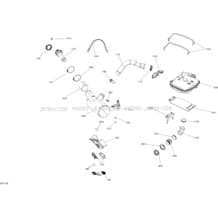 01- Exhaust System - All Models pour Seadoo 2017 RXP, 2017