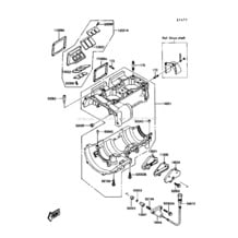 Crankcase pour Kawasaki 1989 X2