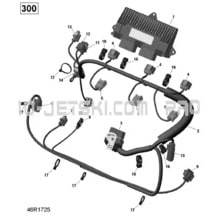 10- Engine Harness - 300 pour Seadoo 2017 RXP, 2017