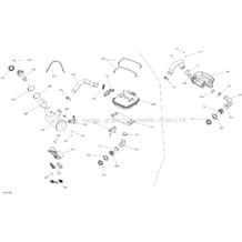 01- Exhaust System - All Models pour Sea-Doo 2017 RXT, 2017