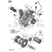 03- PTO Cover And Magneto - 300 pour Sea-Doo 2017 RXT, 2017