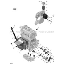 01- Engine Lubrication - 900-900 HO ACE pour Seadoo 2017 SPARK, 2017