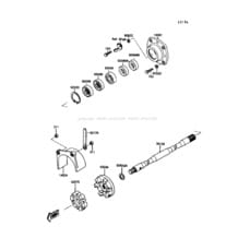 Drive Shaft pour Kawasaki 1989 X2