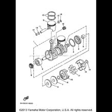 CRANKSHAFT - PISTON pour Yamaha 1997 WaveRunner WAVE RUNNER III - WRA700V - 1997