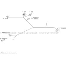 10- Electrical Harness - Steering, Package Convenience without iBR pour Seadoo 2017 SPARK, 2017