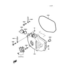 Engine Cover(s) pour Kawasaki 1989 X2