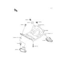 Engine Mount pour Kawasaki 1994 ST