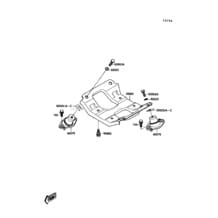 Engine Mount pour Kawasaki 1989 X2