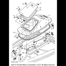 ENGINE HATCH pour Yamaha 1997 WaveRunner WAVE RUNNER III 700 (WRA700V) 1997