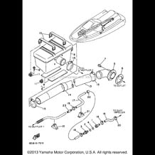 EXHAUST 2 pour Yamaha 1997 WaveRunner WAVE RUNNER III - WRA700V - 1997