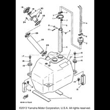 FUEL TANK pour Yamaha 1997 WaveRunner WAVE RUNNER III 700 (WRA700V) 1997