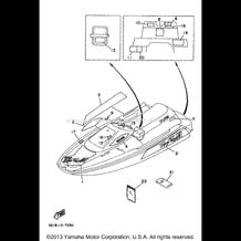 GRAPHIC - TOOL pour Yamaha 1997 WaveRunner WAVE RUNNER III - WRA700V - 1997