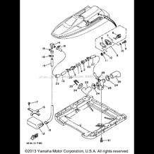 HULL - DECK 2 pour Yamaha 1997 WaveRunner WAVE RUNNER III 700 (WRA700V) 1997