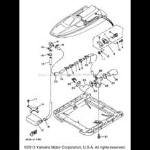 HULL - DECK 2 pour Yamaha 1997 WaveRunner WAVE RUNNER III - WRA700V - 1997