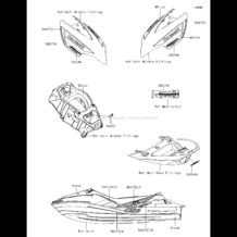 Decals(LHF) pour Kawasaki 2017 JET SKI® ULTRA® 310X