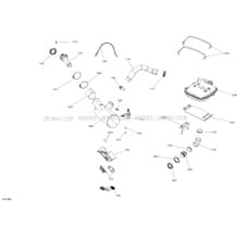 Exhaust GTI - 155 pour Sea-Doo 2018 GTI 155, 2018