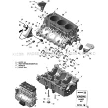 Engine Block pour Seadoo 2018 GTI 155, 2018