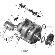 Air Intake Manifold And Throttle Body pour Seadoo 2018 GTI 155, 2018