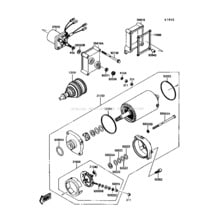 Starter Motor pour Kawasaki 1989 X2