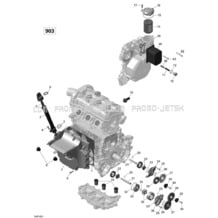 Engine Lubrication - 900-900 HO ACE pour Seadoo 2018 GTI 90, 2018