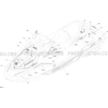 Decals GTR - 230 - Package STD pour Sea-Doo 2018 GTR 230, 2018
