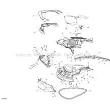 Front Cover GTR - 230 - Package X pour Sea-Doo 2018 GTR 230, 2018
