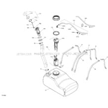 Fuel pour Seadoo 2018 GTS 90, 2018