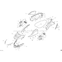 Body Front Part - GTX Package LTD pour Sea-Doo 2018 GTX 300, 2018