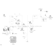 Electrical System Orca Main Harness - Except Package LTD - 278003436 pour Sea-Doo 2018 GTX 300, 2018