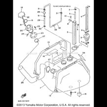 FUEL TANK pour Yamaha 1997 WaveRunner WAVE VENTURE 1100 - WVT1100V - 1997