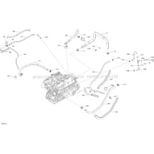 Cooling System - Engine 1503 NA pour Sea-Doo 2018 GTX 155, 2018