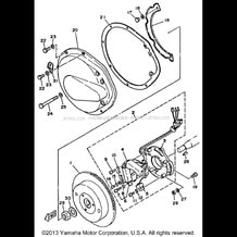 GENERATOR pour Yamaha 1987 WaveRunner WaveJammer 500 (WJ500H) 1987