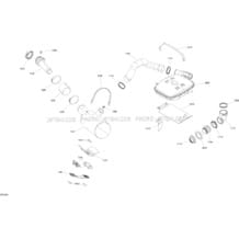 Exhaust System - All Models pour Sea-Doo 2018 RXT 300, 2018