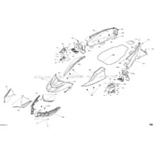Body Front Part - RXT Package STD pour Sea-Doo 2018 RXT 230, 2018