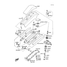 Handle Pole(JS300-A2/A3/A4) pour Kawasaki 1990 300 SX